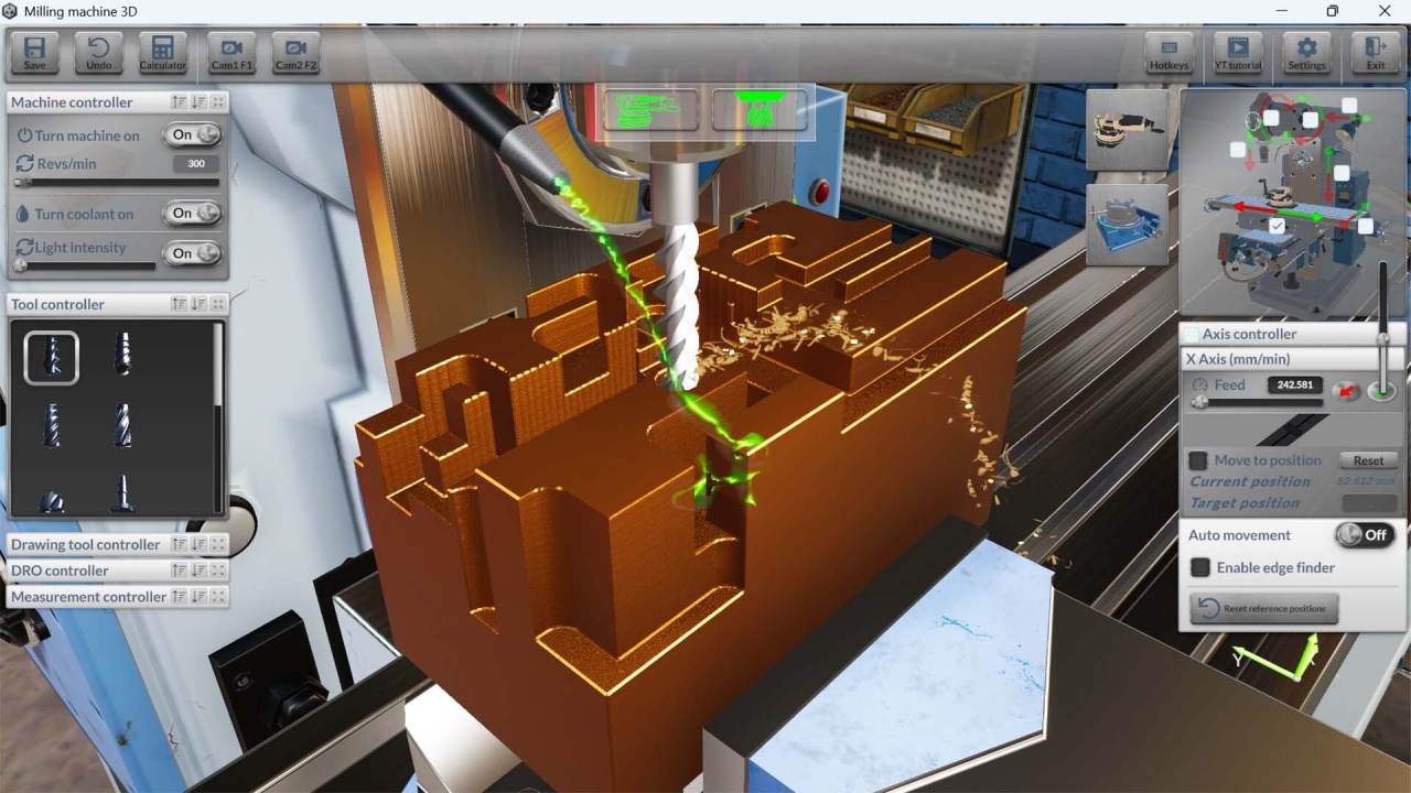 铣床模拟器 3D[Milling Machine Simulator 3D] 游戏截图4