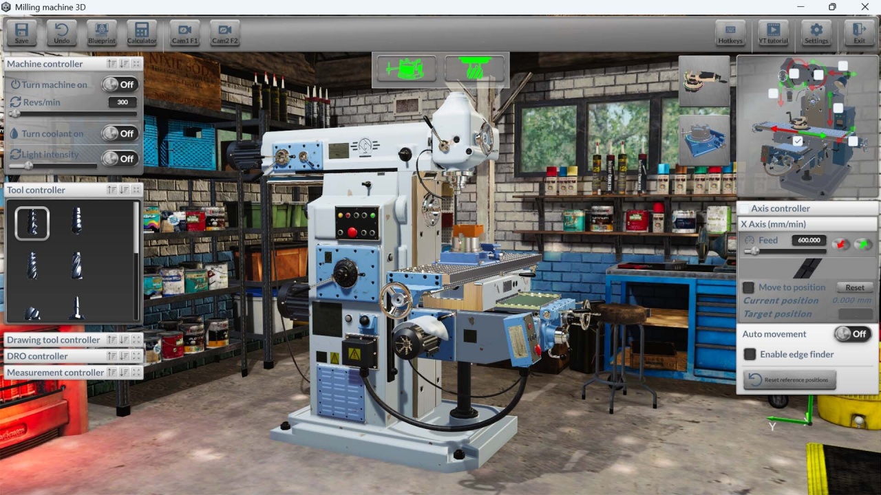 铣床模拟器 3D[Milling Machine Simulator 3D] 游戏截图3