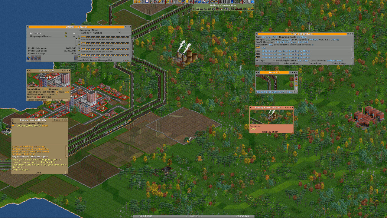 开放运输大亨豪华版[Open Transport Tycoon Deluxe] 游戏截图8