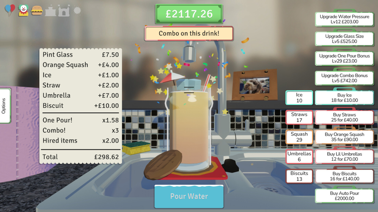 一个为家长教师协会倒饮料的愚蠢游戏。[A stupid game about pouring drinks for the P.T.A.] 游戏截图3
