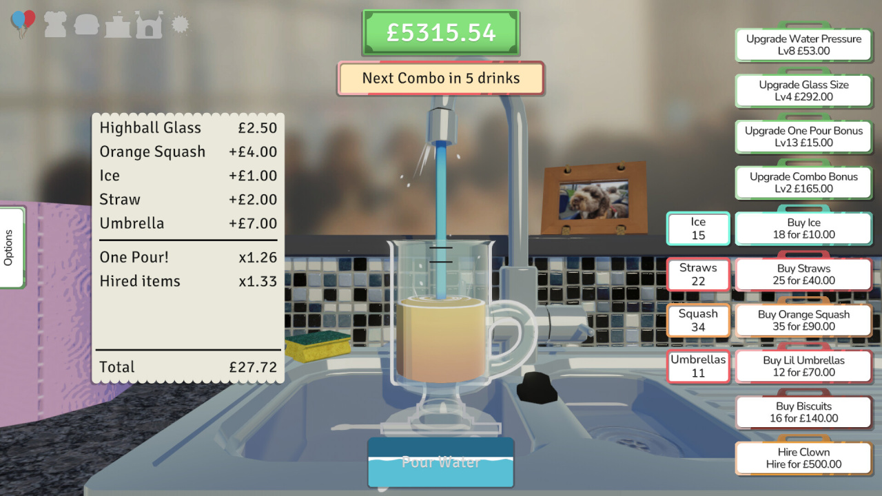 一个为家长教师协会倒饮料的愚蠢游戏。[A stupid game about pouring drinks for the P.T.A.] 游戏截图6