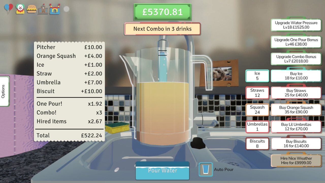 一个为家长教师协会倒饮料的愚蠢游戏。[A stupid game about pouring drinks for the P.T.A.] 游戏截图4