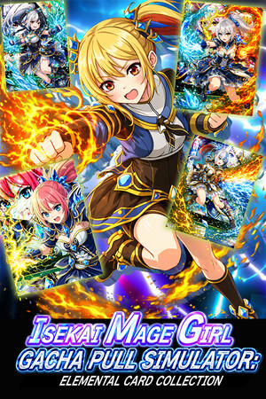 异世界魔法少女扭蛋拉动模拟器：元素卡牌合集[Isekai Mage Girl Gacha Pull Simulator: Elemental Card Collection] 游戏封面
