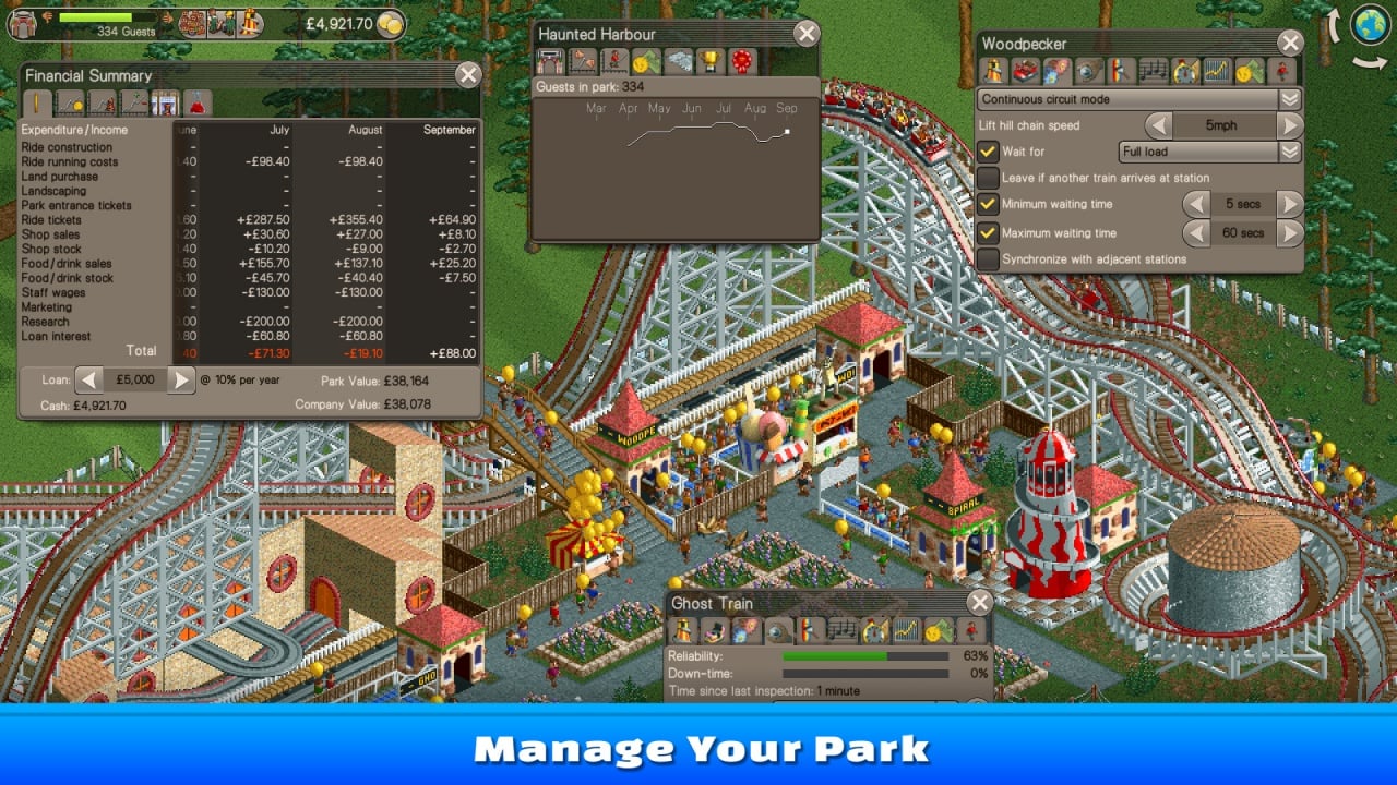 过山车大亨经典版[RollerCoaster Tycoon Classic] 游戏截图6