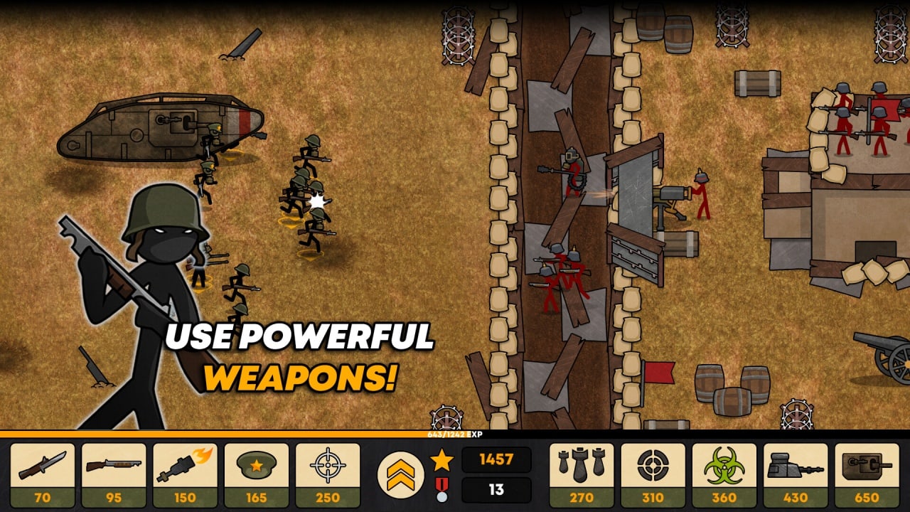 火柴人战壕[Stickman Trenches] 游戏截图3