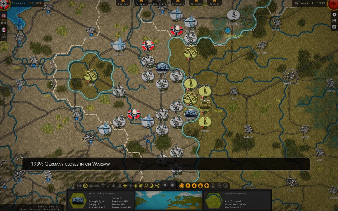 二战战略指挥：欧洲战争[Strategic Command WW2: War in Europe] 游戏截图2