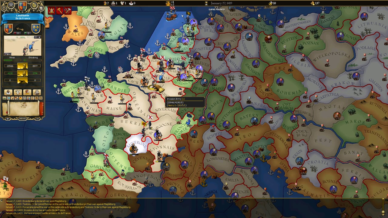 为了荣耀：欧陆风云游戏[For the Glory: A Europa Universalis Game] 游戏截图3