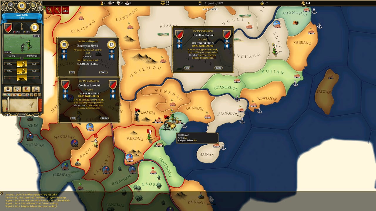 为了荣耀：欧陆风云游戏[For the Glory: A Europa Universalis Game] 游戏截图7