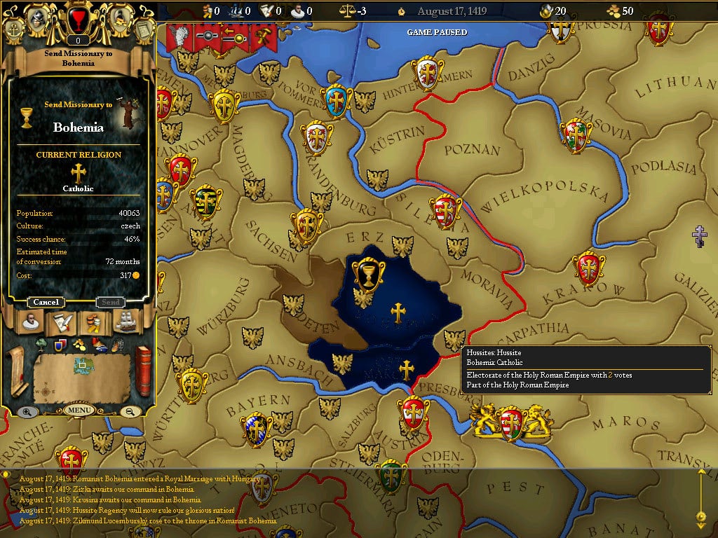 为了荣耀：欧陆风云游戏[For the Glory: A Europa Universalis Game] 游戏截图6