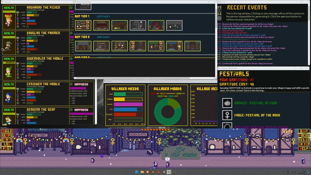 Desktopia：桌面村庄模拟器[Desktopia: A Desktop Village Simulator] 游戏截图5