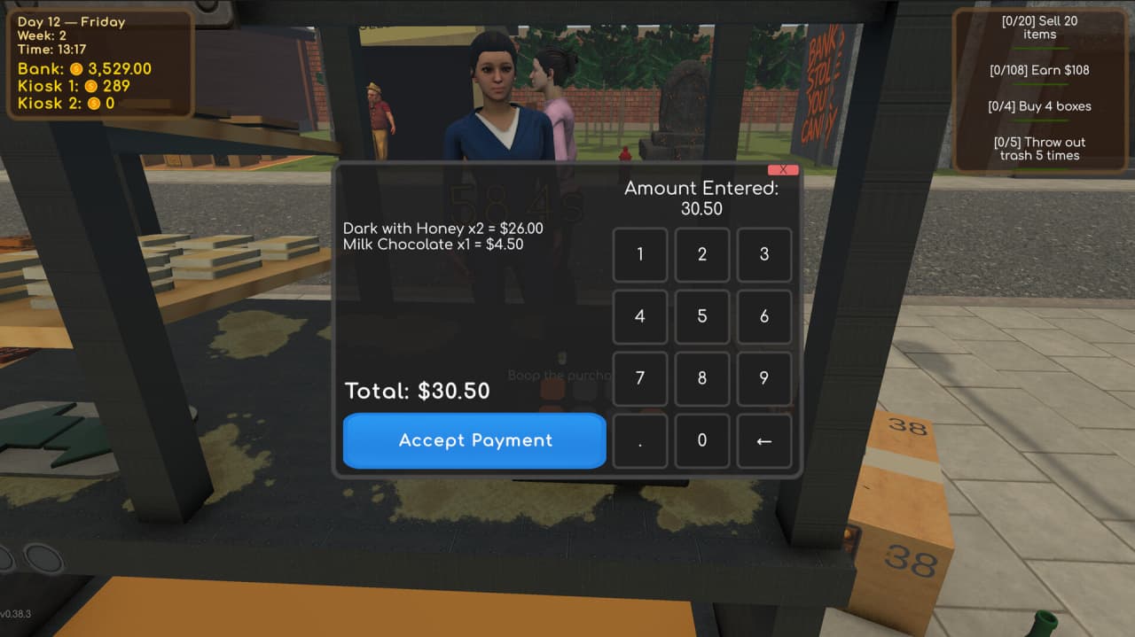 巧克力亭模拟器[Choco Kiosk Simulator] 游戏截图12