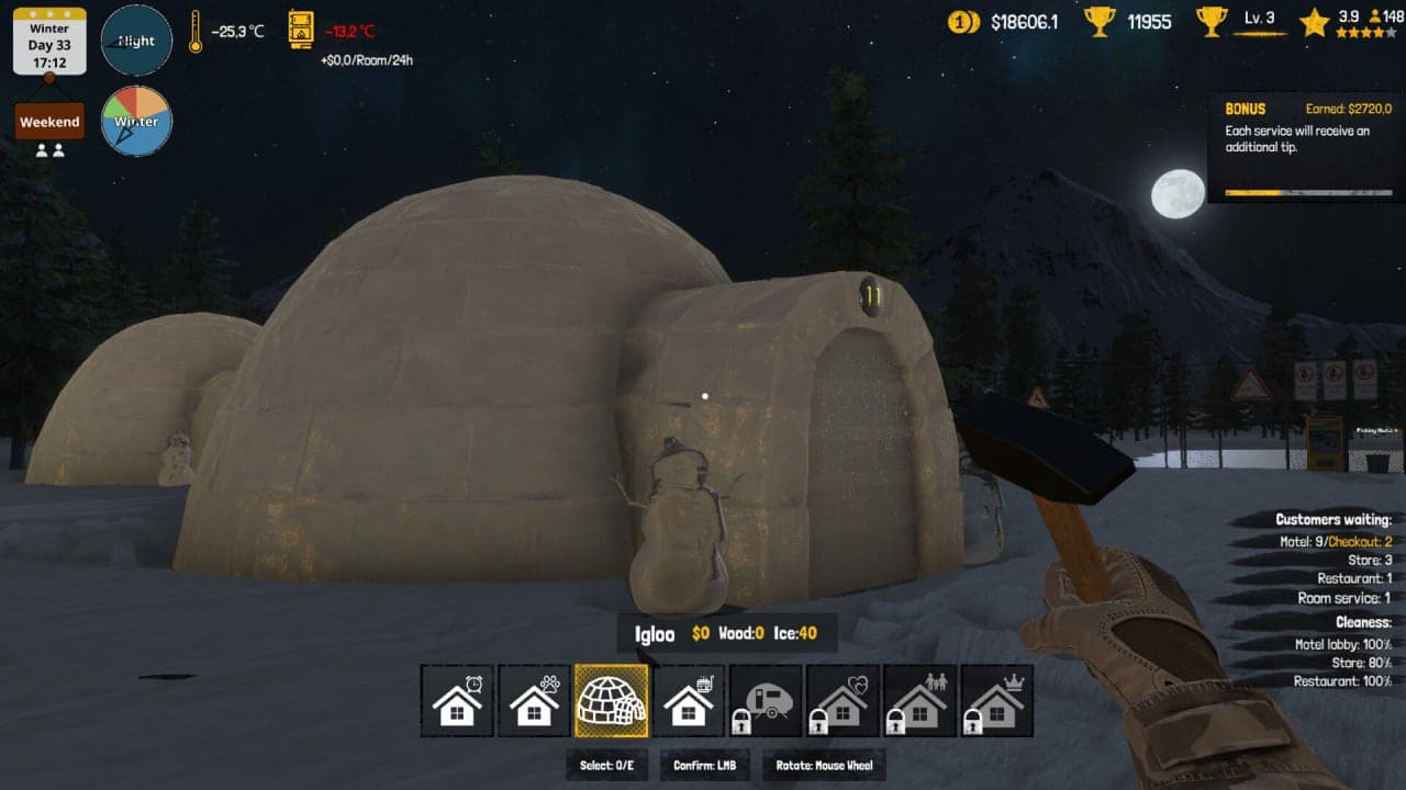 北极汽车旅馆模拟器[Arctic Motel Simulator] 游戏截图2