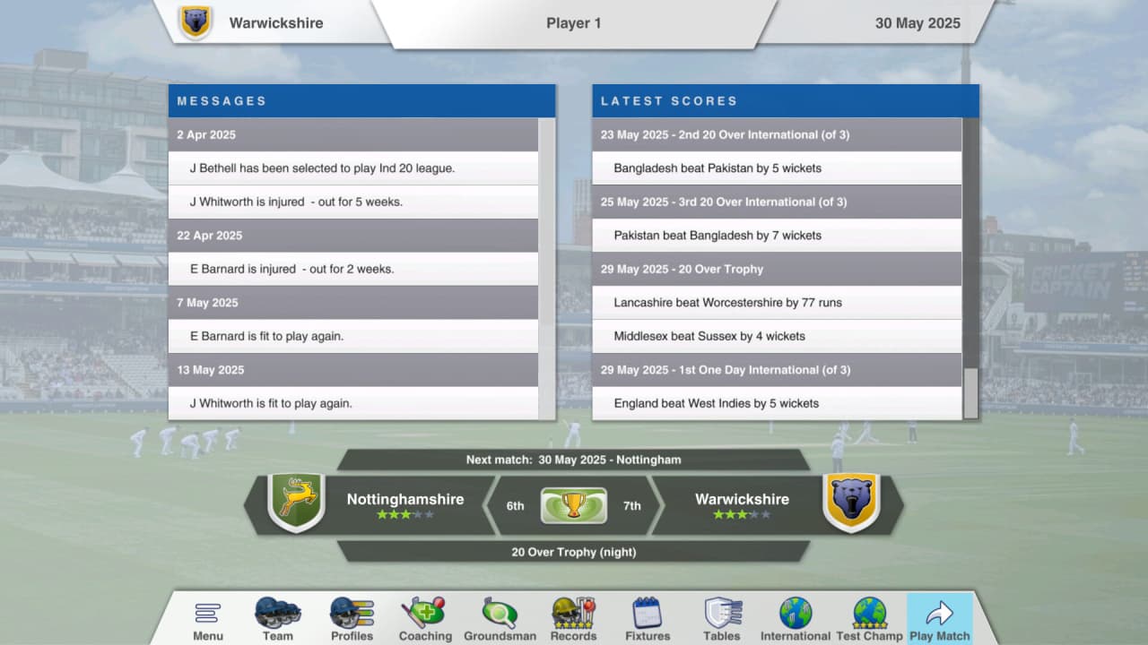 板球队长 2025[Cricket Captain 2025] 游戏截图5