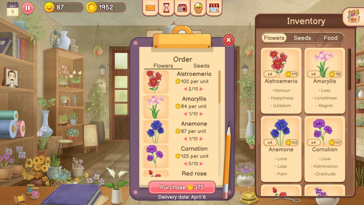 花子的花店[Hanako's Flower Shop] 游戏截图8