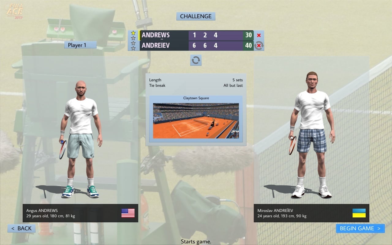 全王牌网球模拟器[Full Ace Tennis Simulator] 游戏截图4