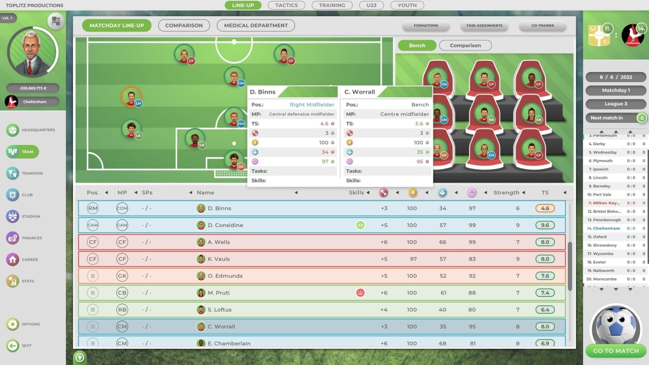 目标！俱乐部经理[GOAL! The Club Manager] 游戏截图11
