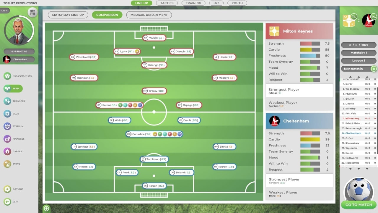 目标！俱乐部经理[GOAL! The Club Manager] 游戏截图12