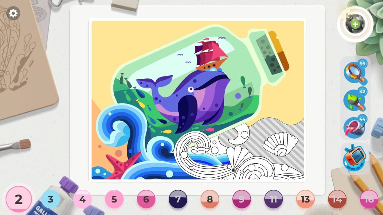 画廊：涂色书和装饰[Gallery: Coloring book and decor] 游戏截图6