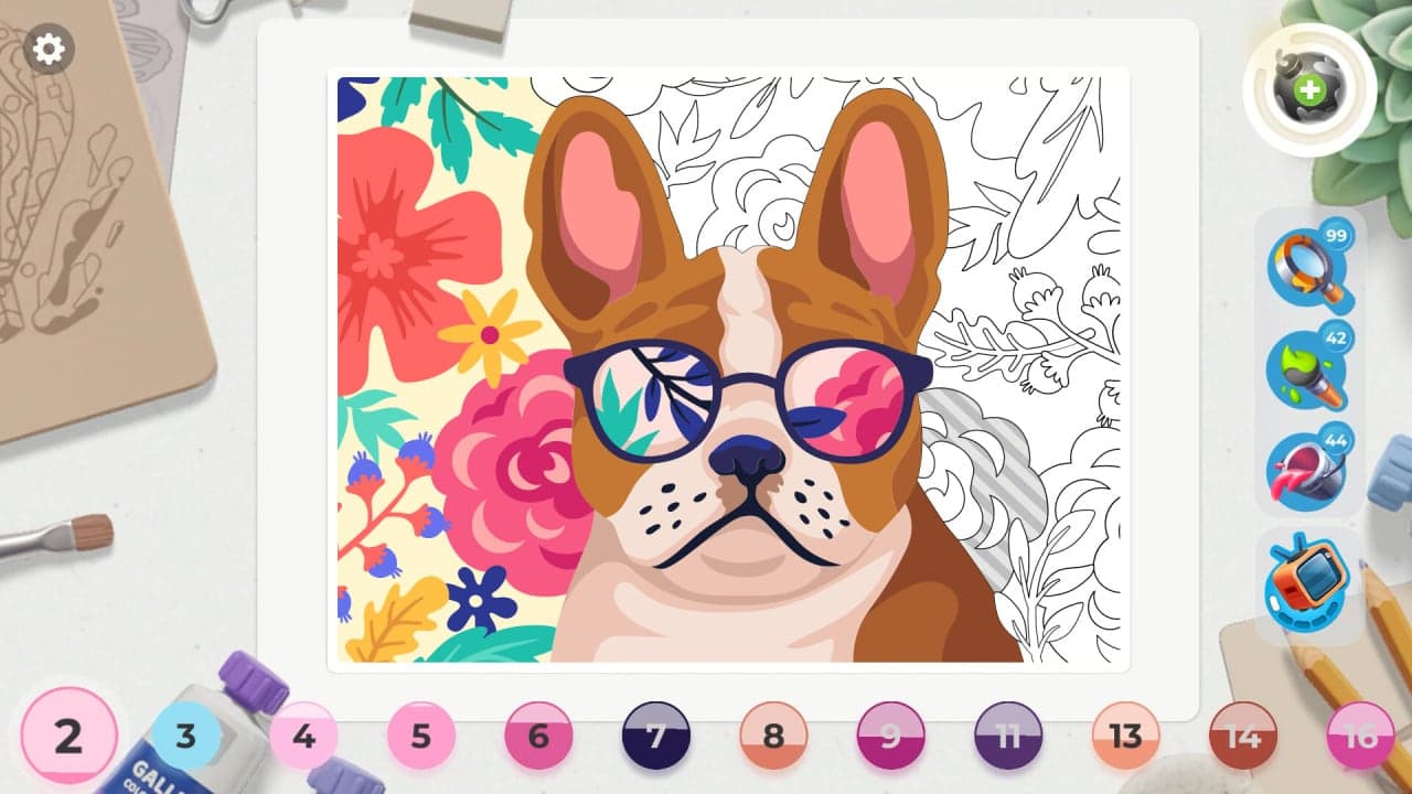 画廊：涂色书和装饰[Gallery: Coloring book and decor] 游戏截图4