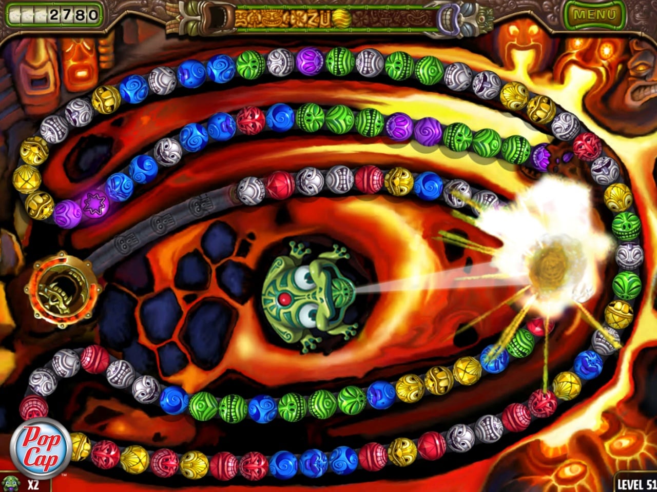 祖玛的复仇！[Zuma's Revenge!] 游戏截图2