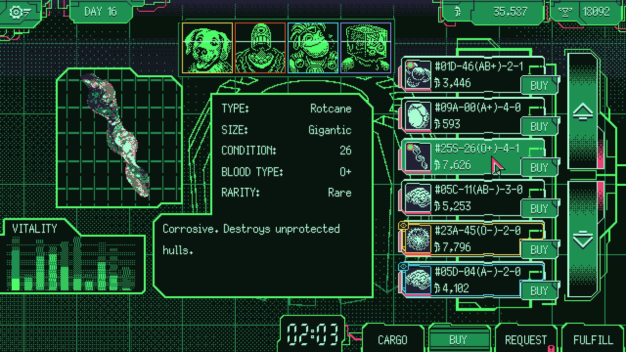太空军阀器官交易模拟器[Space Warlord Organ Trading Simulator] 游戏截图2