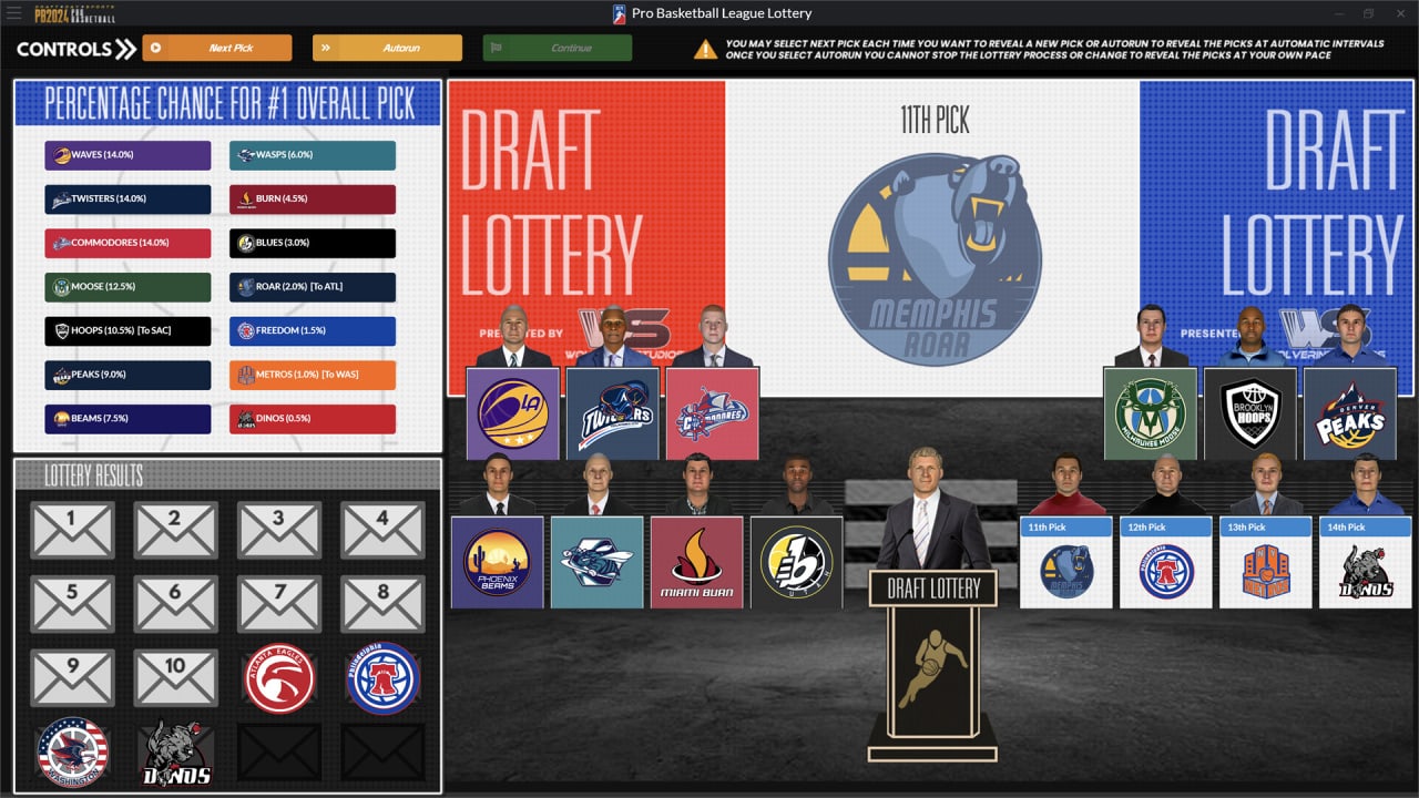 选秀日运动：职业篮球 2024[Draft Day Sports: Pro Basketball 2024] 游戏截图8