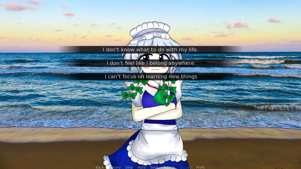 十六夜咲也为您提供建议和帮助[Sakuya Izayoi Gives You Advice And Dabs] 游戏截图5