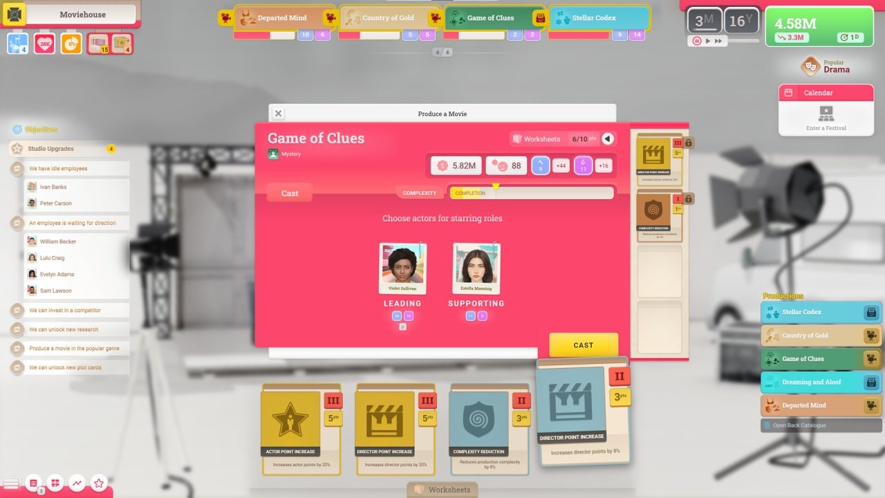 电影院 – 电影制片厂大亨[Moviehouse – The Film Studio Tycoon] 游戏截图9