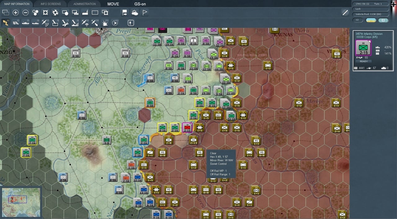 加里·格里格斯比的东方战争[Gary Grigsby's War in the East] 游戏截图6