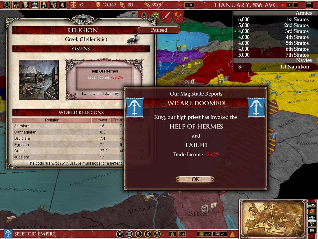 欧陆风云：罗马 - 黄金版[Europa Universalis: Rome - Gold Edition] 游戏截图6
