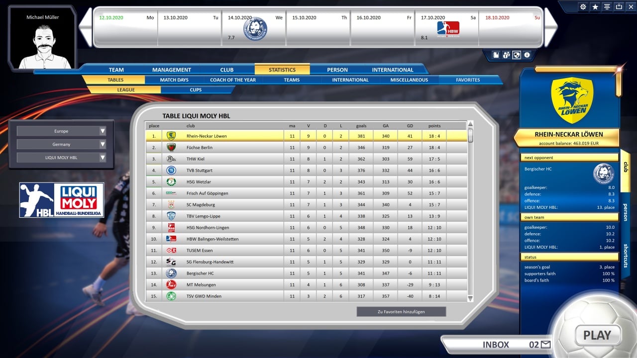 手球经理 2021[Handball Manager 2021] 游戏截图4