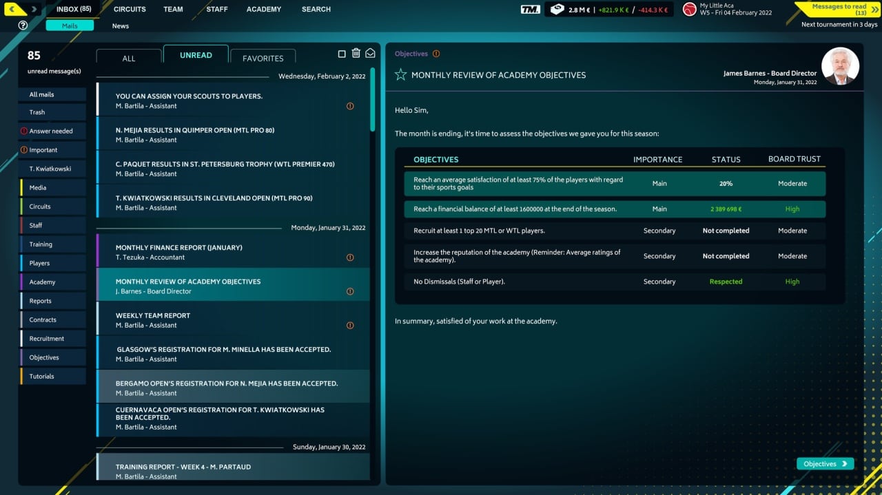 网球经理 2022[Tennis Manager 2022] 游戏截图11