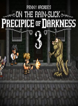 Penny Arcade 的《黑暗之雨滑悬崖 3》[Penny Arcade's On the Rain-Slick Precipice of Darkness 3] 游戏封面