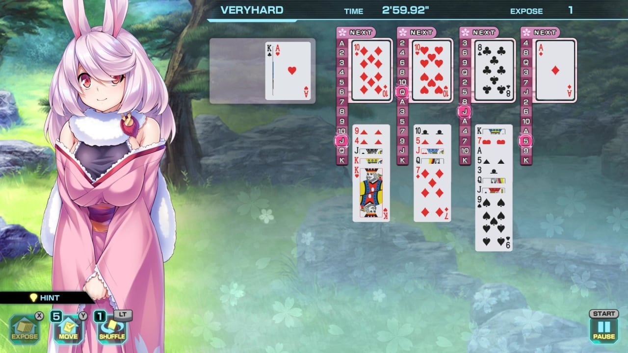 漂亮女孩四王纸牌[Pretty Girls Four Kings Solitaire] 游戏截图5