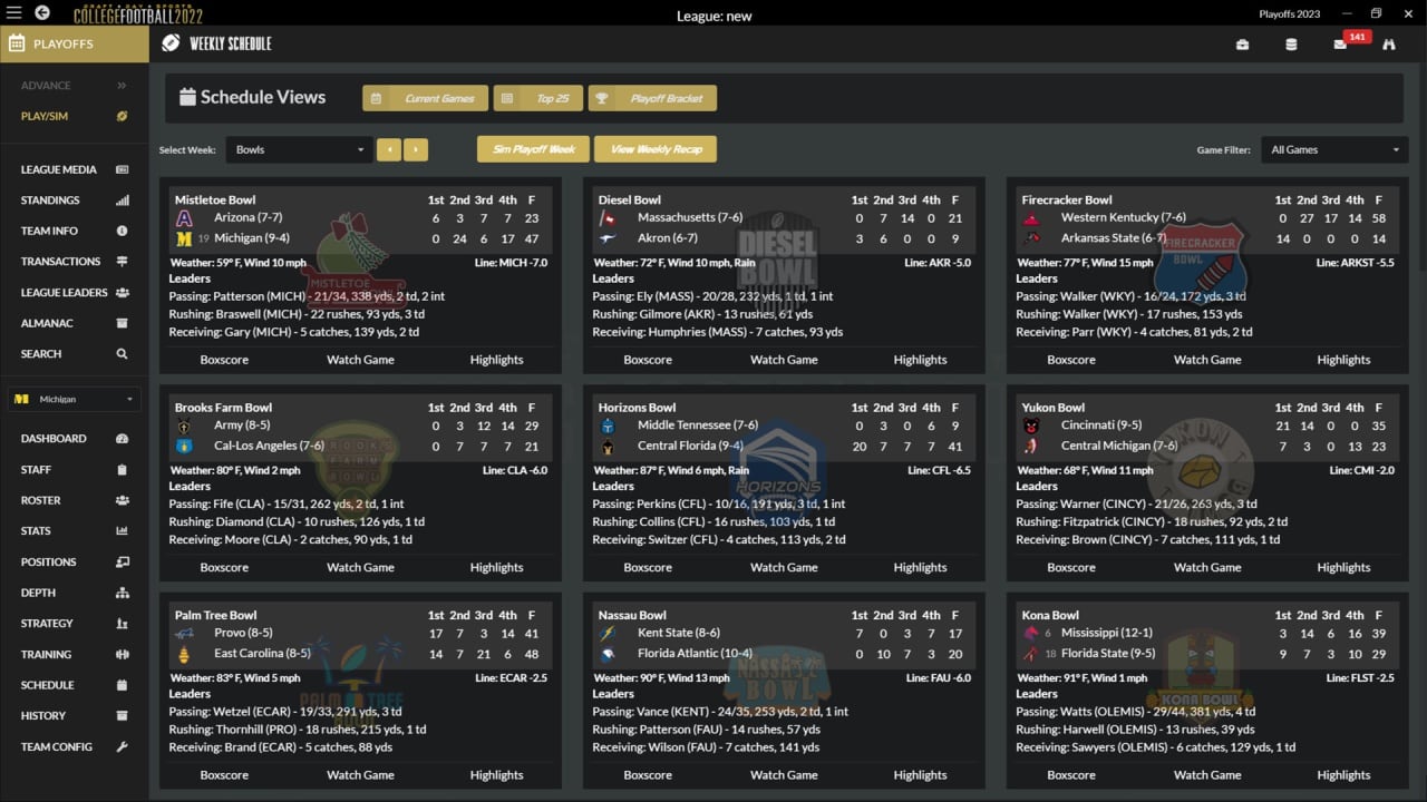 选秀日运动：2022 年大学橄榄球[Draft Day Sports: College Football 2022] 游戏截图2