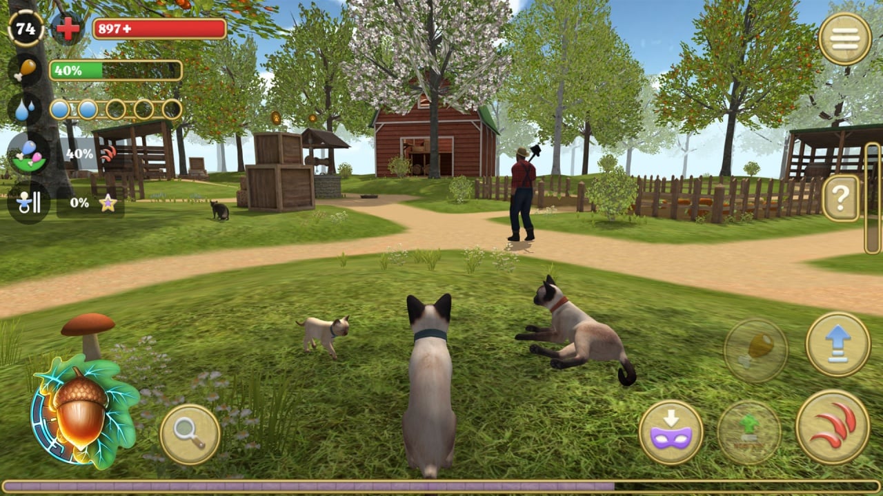 猫模拟器：农场里的动物[Cat Simulator: Animals on Farm] 游戏截图2