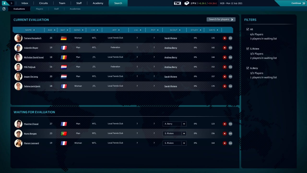 网球经理 2021[Tennis Manager 2021] 游戏截图6