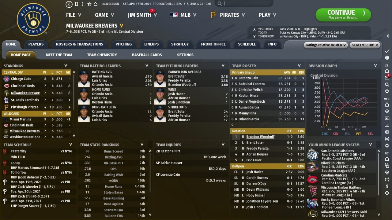 户外棒球 22[Out of the Park Baseball 22] 游戏截图9
