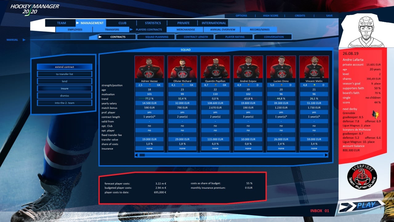 曲棍球经理 20|20[Hockey Manager 20|20] 游戏截图5