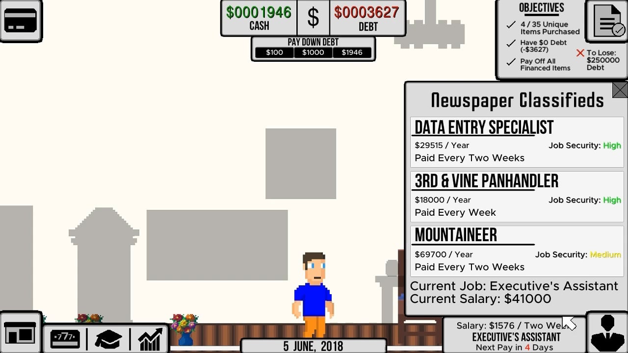 生命与债务：现实生活模拟器[Life and Debt: A Real Life Simulator] 游戏截图4