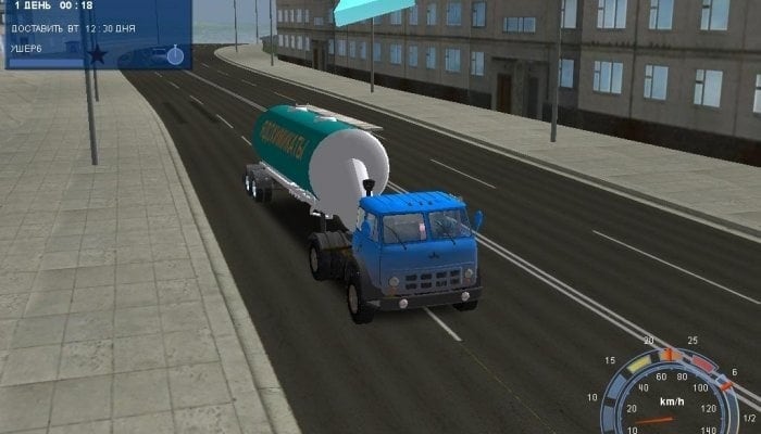18个钢轮。道路灰尘 - 俄罗斯的交通[18 steel wheels. Road dust - Transportation in Russia] 游戏截图3
