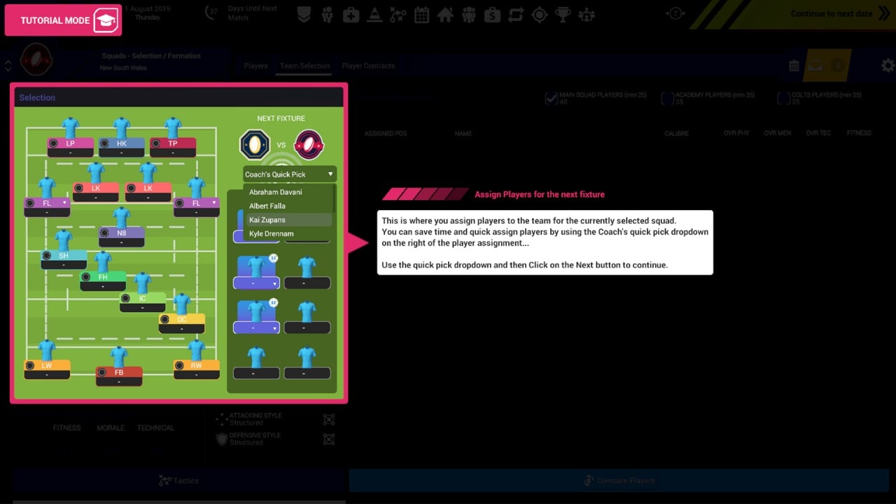 橄榄球联盟球队经理 3[Rugby Union Team Manager 3] 游戏截图6