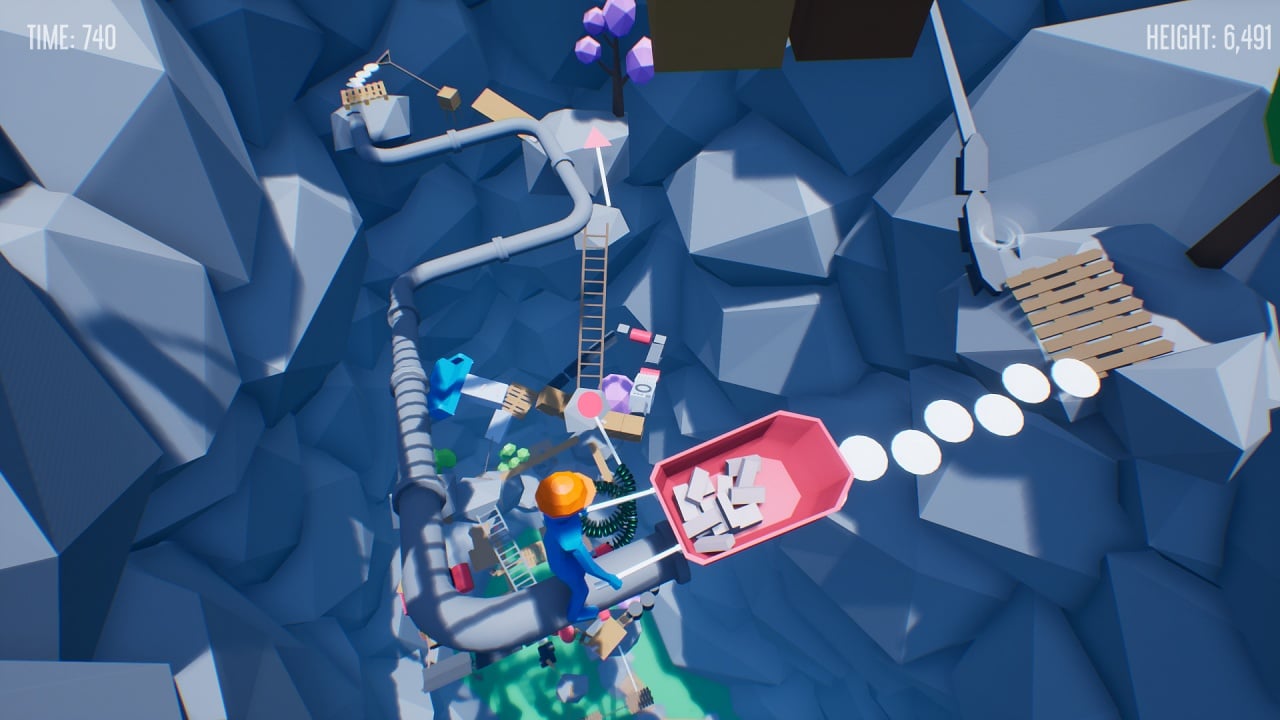 用手推车攀爬[Climb With Wheelbarrow] 游戏截图4