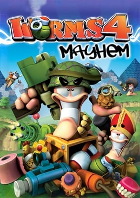 百战天虫 4：混乱[Worms 4: Mayhem] 游戏封面