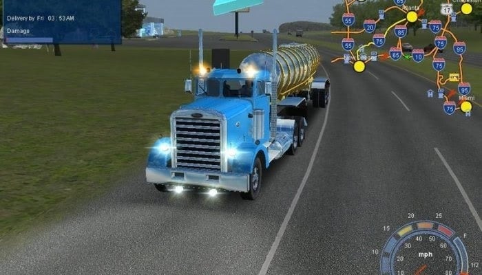 18个钢轮。道路灰尘[18 steel wheels. Dust of roads] 游戏截图3