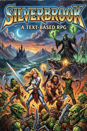 Silverbrook：基于文本的角色扮演游戏[Silverbrook: a Text-Based RPG] 游戏封面