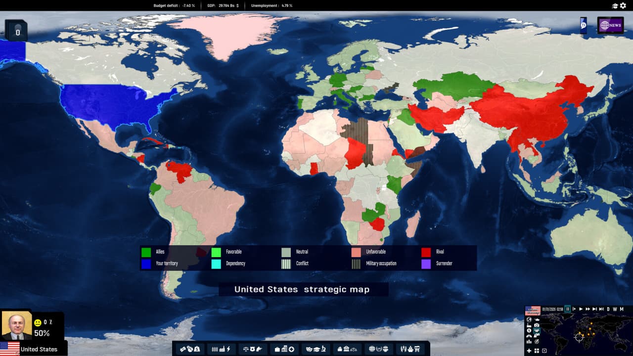地缘政治模拟器 2026 版[Geo-Political Simulator 2026 Edition] 游戏截图7