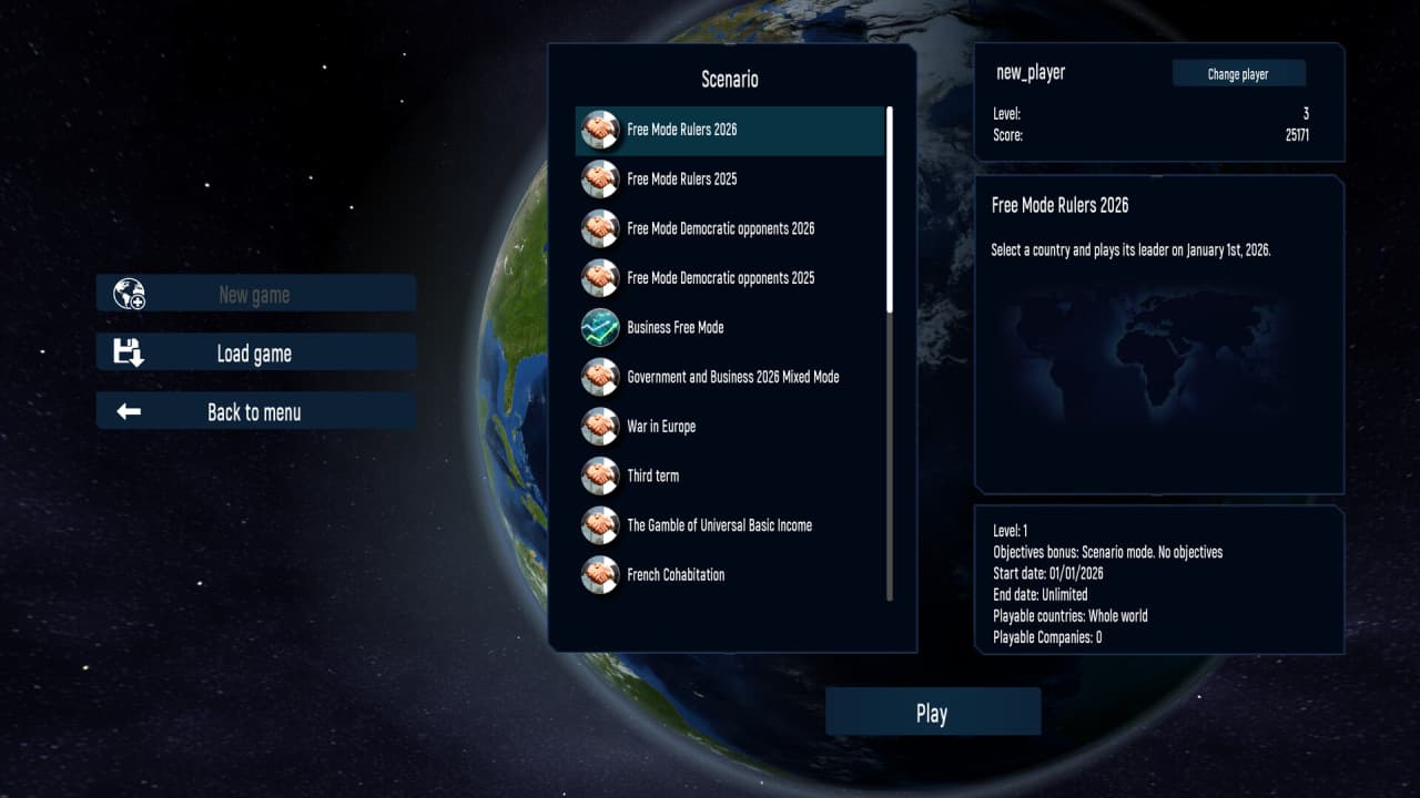 地缘政治模拟器 2026 版[Geo-Political Simulator 2026 Edition] 游戏截图3
