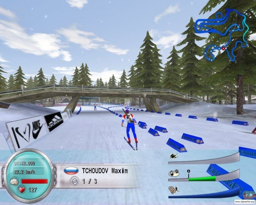 2006 年冬季两项 - 争夺金牌[Biathlon 2006 - Go For Gold] 游戏截图2