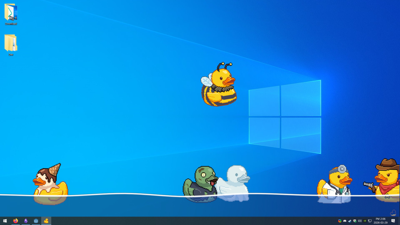 小鸭子：桌面浴缸[Tiny Ducks: Desktop Bath] 游戏截图2